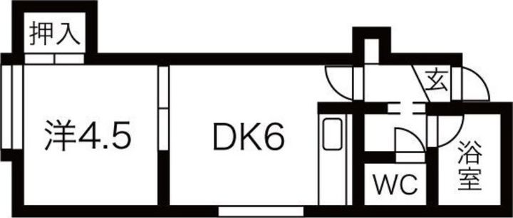 コテージ平岸203の間取り
