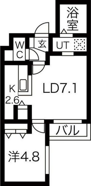 EXCEL平岸の間取り