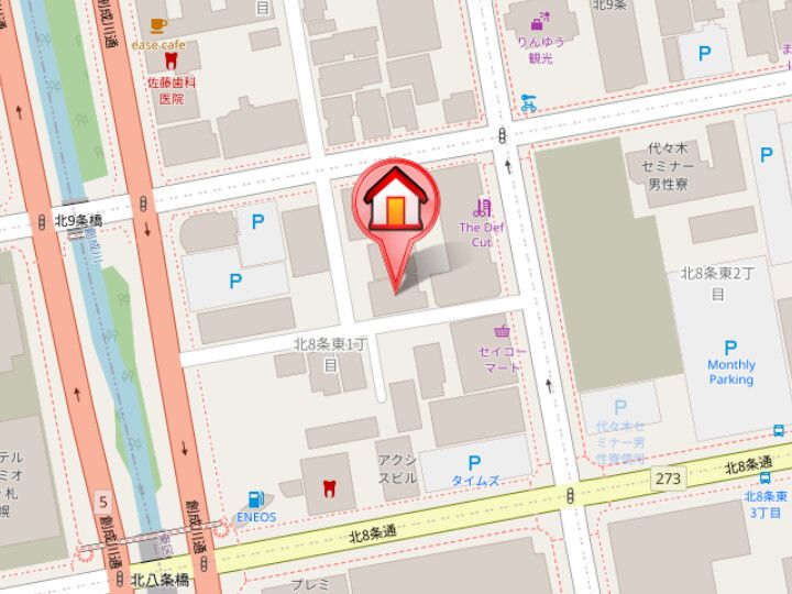 リージェントS札幌502の地図