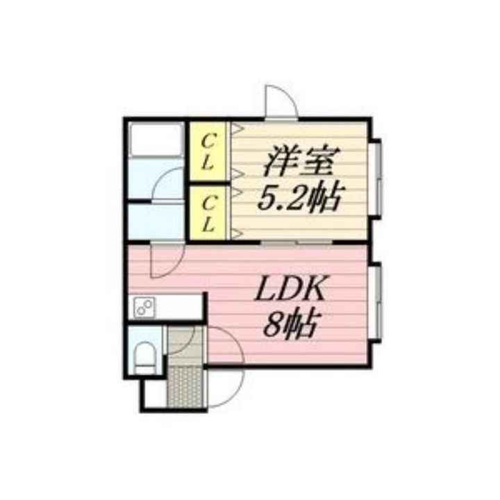 八番館108の間取り