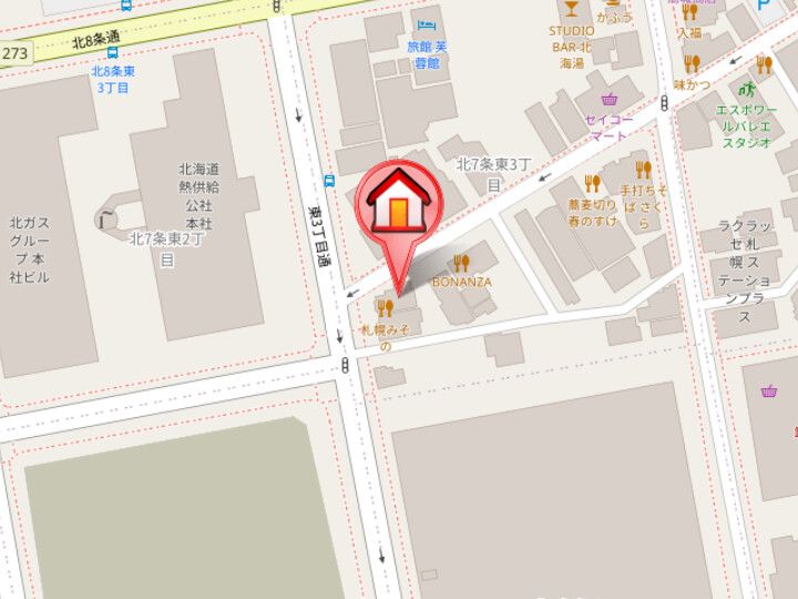 Diore Residence Sapporoの地図