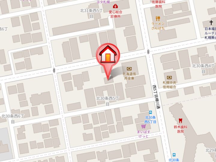 シティレジデンス北30条の地図