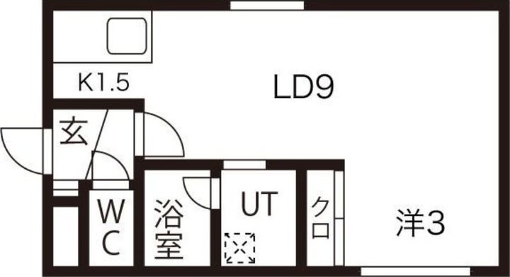 アーバンクラスタ元町Ⅱの間取り