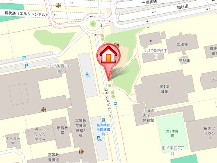 クラッセ札幌シティアクシア・ノーステラスの地図