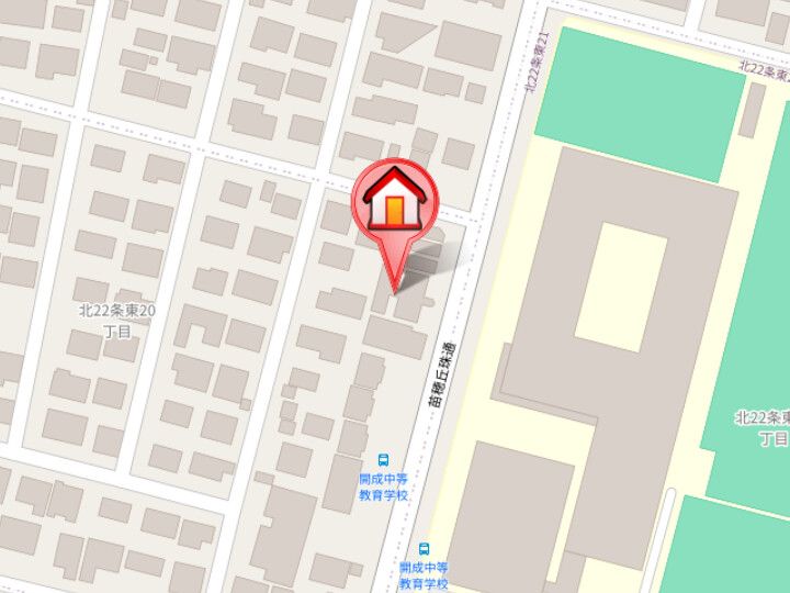 パレスOZ303の地図