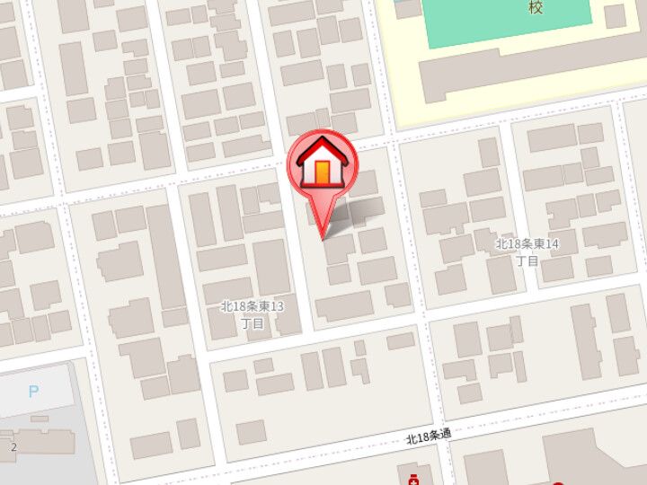 グランメール北18条の地図