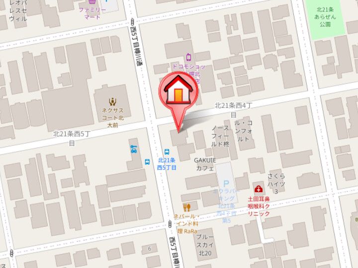 アベニール21の地図