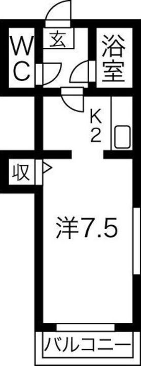 メゾン・にれの樹203の間取り