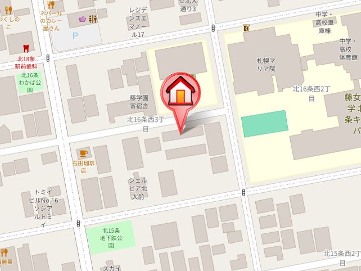 メゾン・にれの樹203の地図