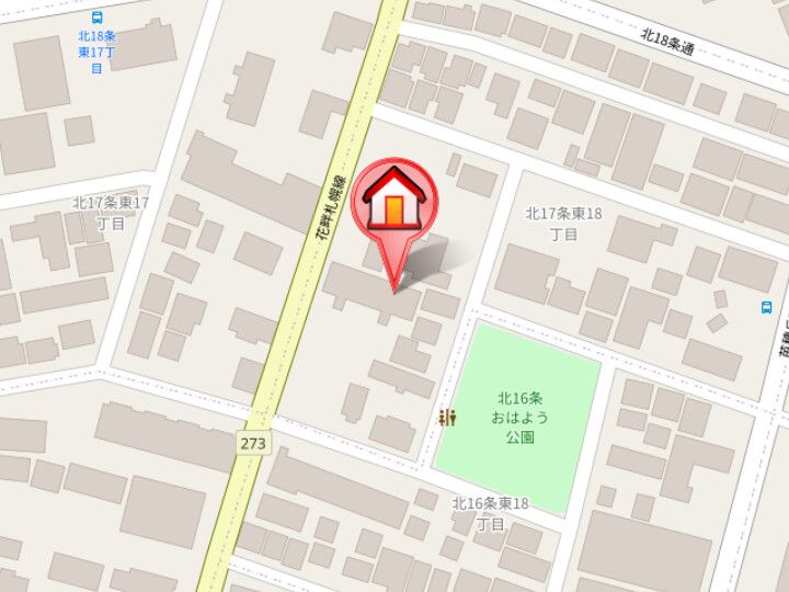 Olive環状東(オリーブカンジョウヒガシ)の地図