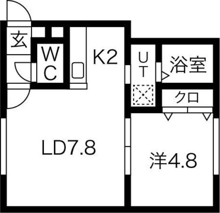リヴィエール栄町205の間取り