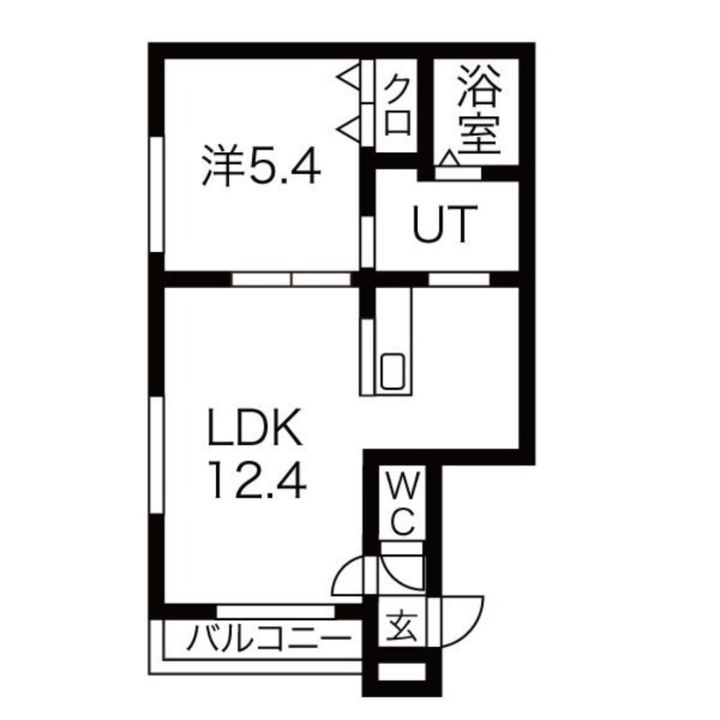 グランメール環状通東A101の間取り