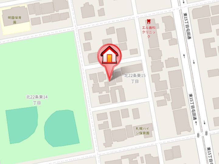 オッペンハイム元町の地図