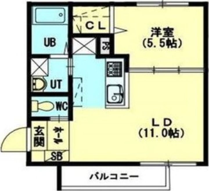 ルヌアージュ北13条東の間取り