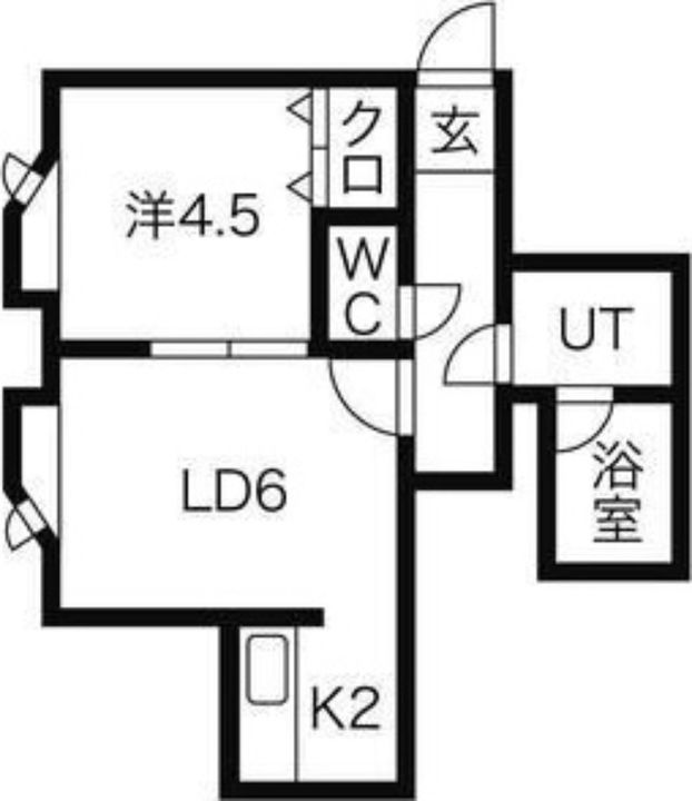 LEE SPACE新道東106の間取り