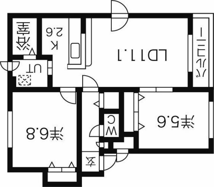 アーバンヒルズ201の間取り