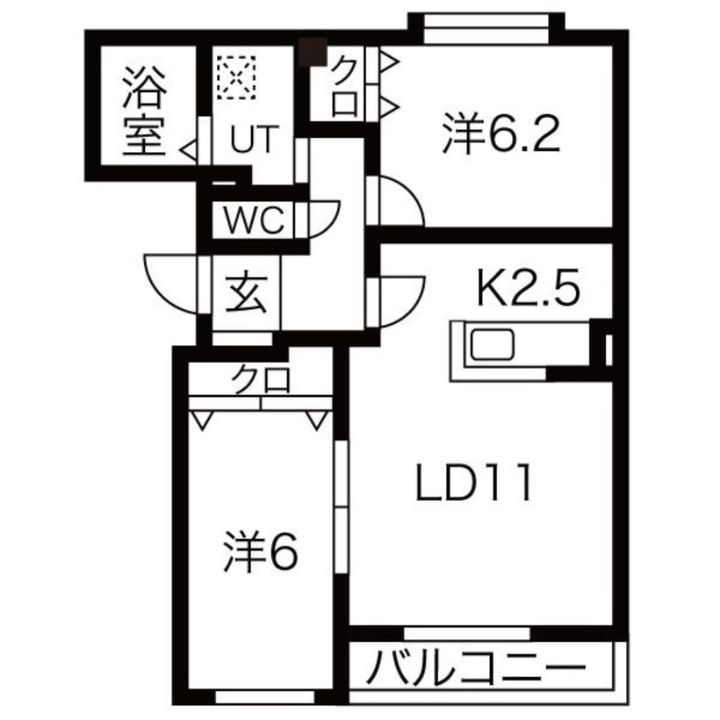 パルク・ド・コート弐番館の間取り