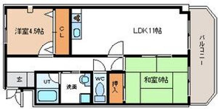 ミレニアムニシムラの間取り