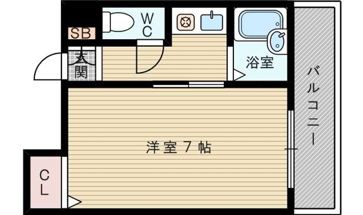 大阪府大阪市東淀川区上新庄3丁目(マンション)の賃貸物件の間取り