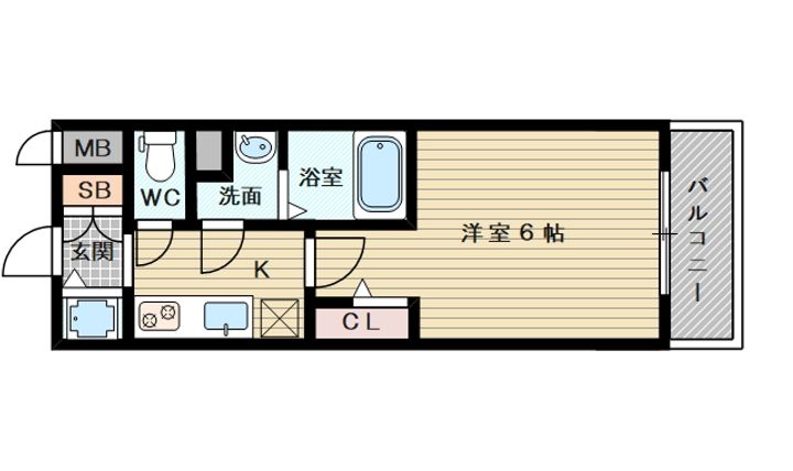 エスリード新大阪ザ・プレミアWESTの間取り