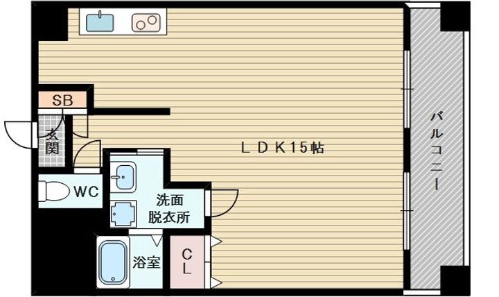 大阪府大阪市東淀川区小松2丁目(マンション)の賃貸物件の間取り