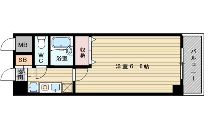 おおきに新大阪駅前サニーアパートメントの間取り