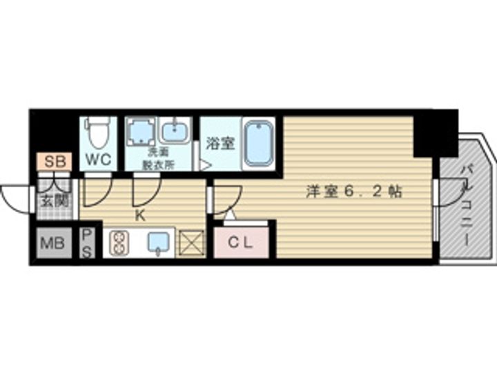 エスリード新大阪ヴェルデの間取り