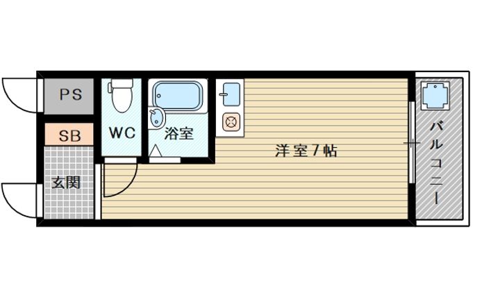 大阪府大阪市東淀川区瑞光5丁目(マンション)の賃貸物件の間取り