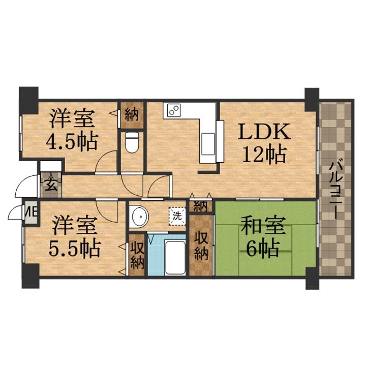 メイプルガーデンの間取り