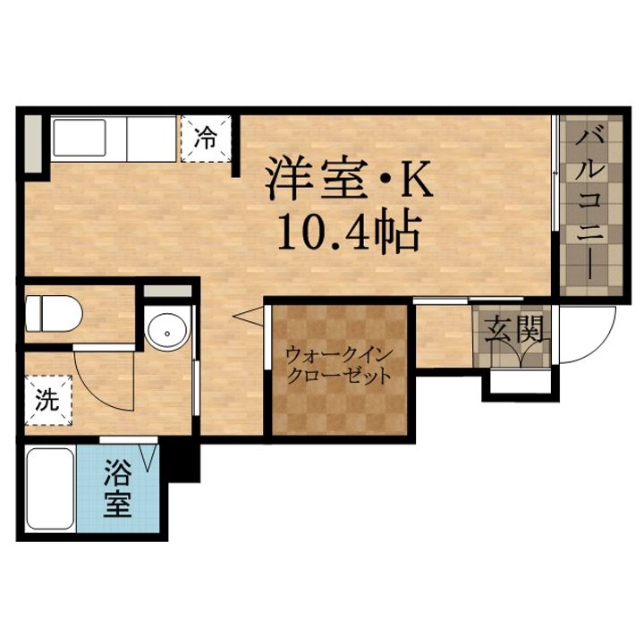 フリーデハウス102の間取り