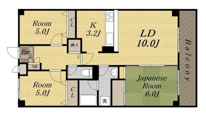 センチュリーコート宝塚501の間取り