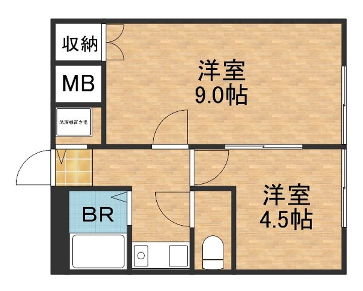 シャンテ中山の間取り