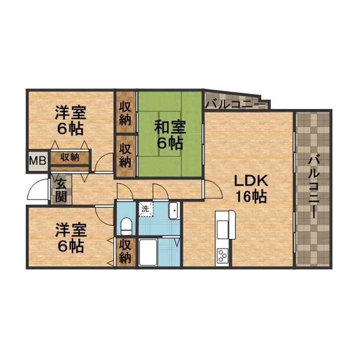 宝塚彩悠館の間取り