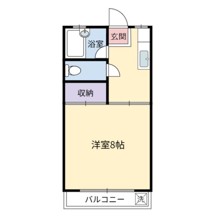 清武ベルメゾン203の間取り