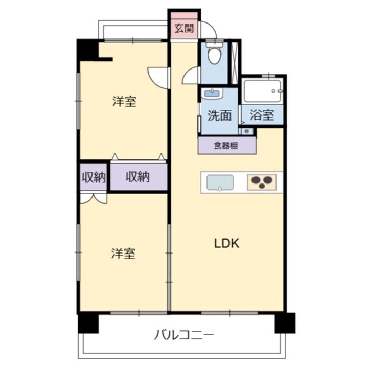 オリエンタルハイツ703の間取り