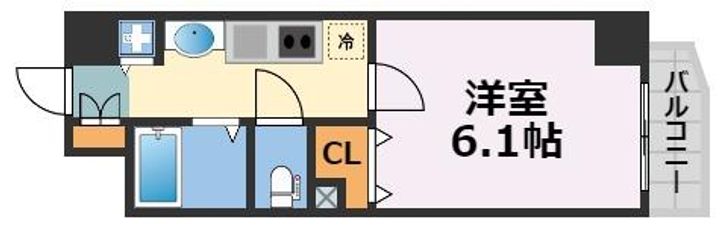プレサンス中之島公園グラシアの間取り
