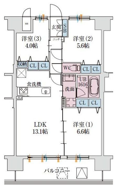 スプランディッド梅田グランノースの間取り