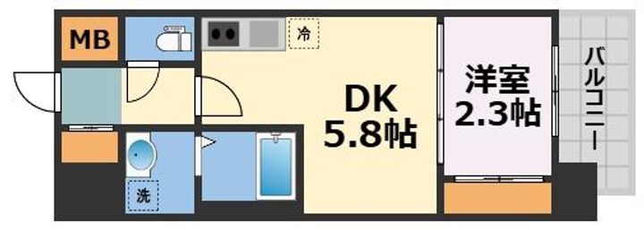 セレニテ南堀江エクラの間取り