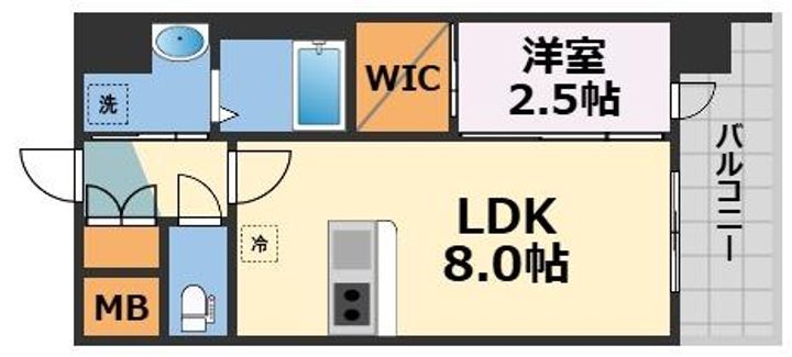セレニテ南堀江エクラの間取り