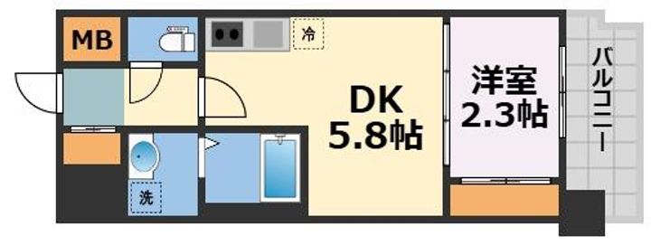 セレニテ南堀江エクラの間取り