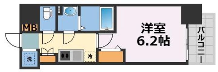 Alivis福島海老江(旧:フォーリアライズ福島ルノン)の間取り