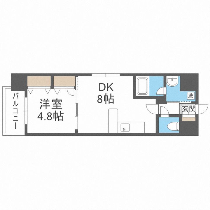 レジディア京町堀の間取り