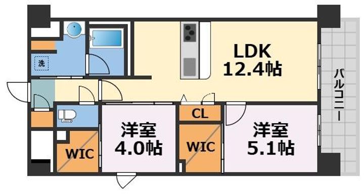 セントリヴィエ大阪梅田の間取り