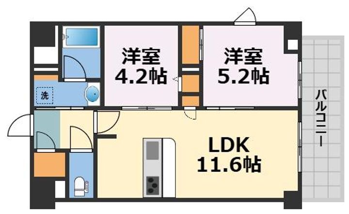 セントリヴィエ大阪梅田の間取り