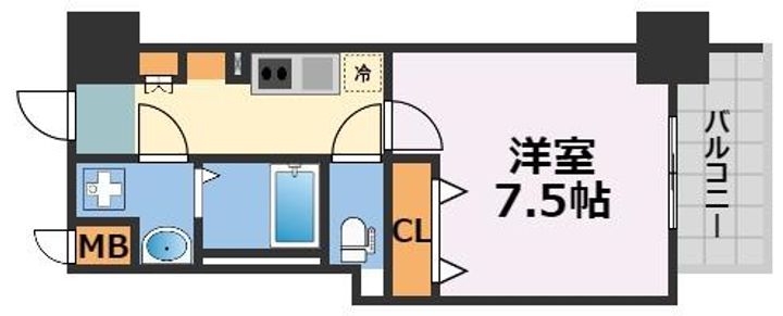 ワールドアイ難波南ミラージュの間取り