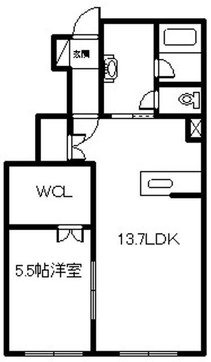 Rucky 105の間取り