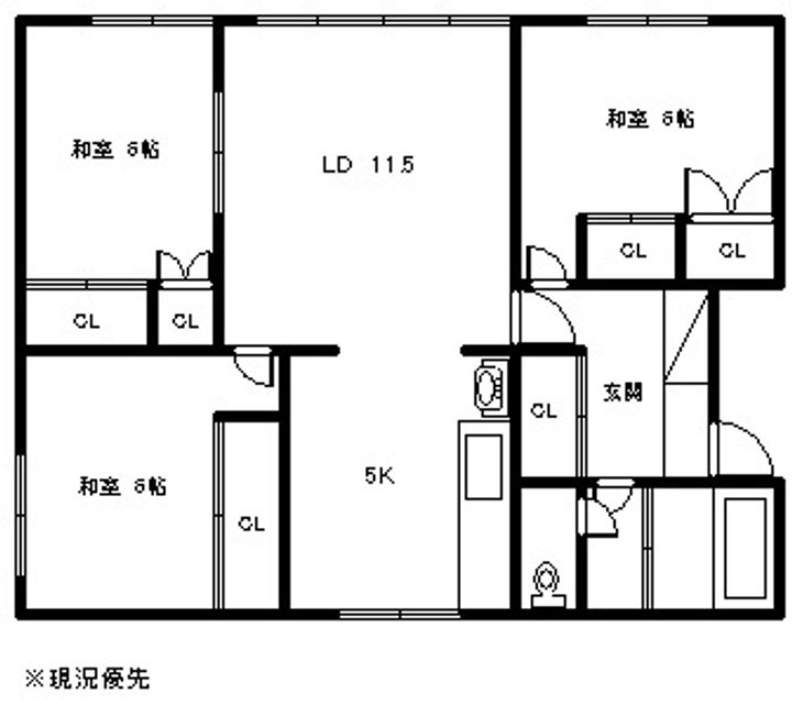 7条通14丁目テナント2の間取り
