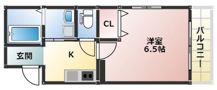 大阪府大阪市西成区千本中2丁目(マンション)の賃貸物件の間取り