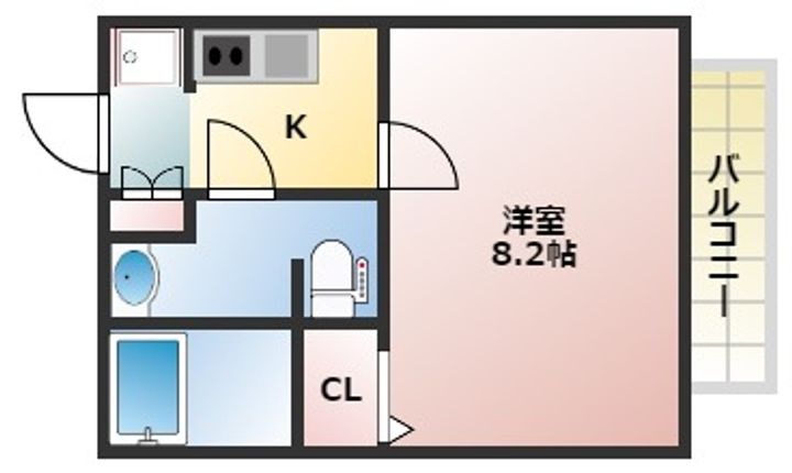 大阪府大阪市西成区山王1丁目(アパート)の賃貸物件の間取り