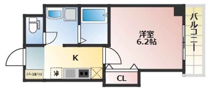 大阪府大阪市西成区千本南1丁目(マンション)の賃貸物件の間取り